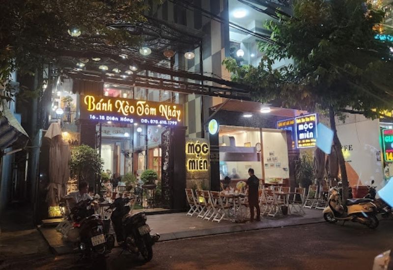 Bánh xèo tôm nhả Mộc Miên - quán bánh xèo cực chill