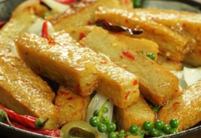 Chả cá chiên kho ngon