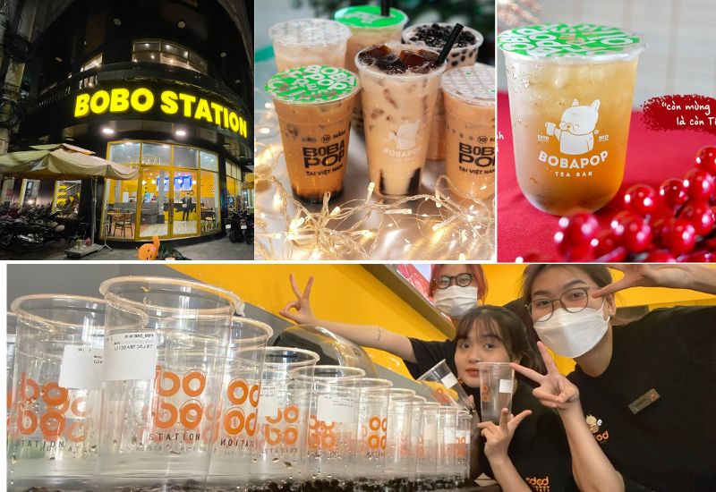 Quán trà sữa Bobo Station - quán trà sữa đông khách