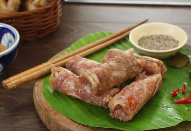 Tré để nguyên và chấm muối